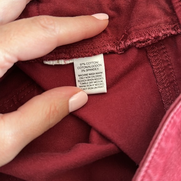 EUC Loft burgundy curvy skinny jeans - Picture 5 of 5